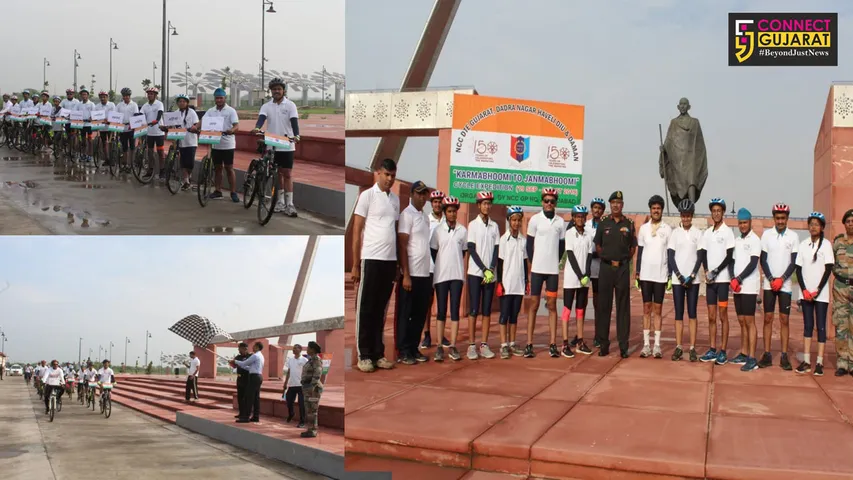 Karmbhoomi to Janambhoomi NCC cycle expedition flagged off from Dandi