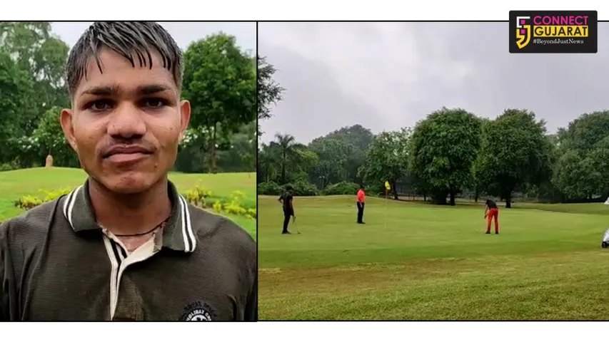Slum kid works as caddy will represent Vadodara in national level junior golf tournament