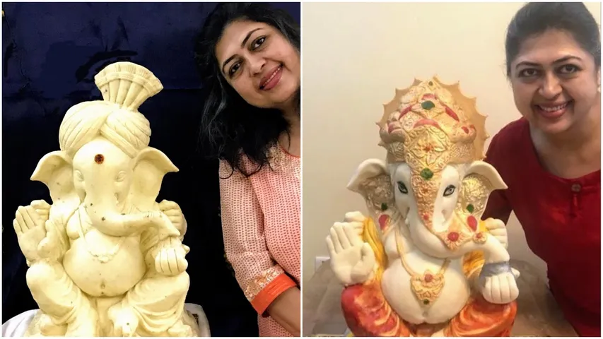 Mumbai based artist Rintu Rathod presents her new invention Kheer Ganesha
