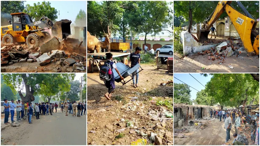Locals protest over VMSS encroachment team demolition drive in Vadodara