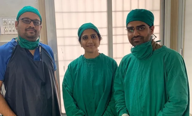 High Risk case of two big tumours operated at Parul Sevashram hospital