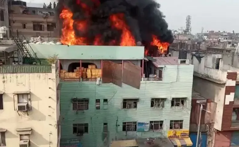 Delhi: At least 43 killed in fire that swept factory as workers slept inside
