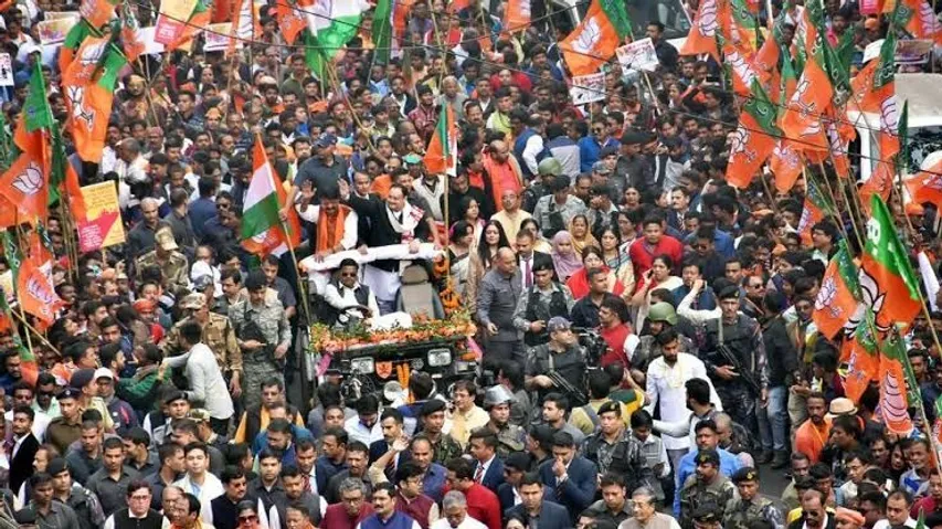 BJP takes out a massive rally in support of Citizenship Amendment Act
