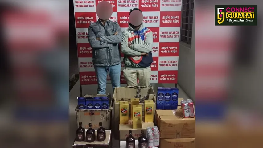 Vadodara police arrested two for hiding liquor inside Amul godown