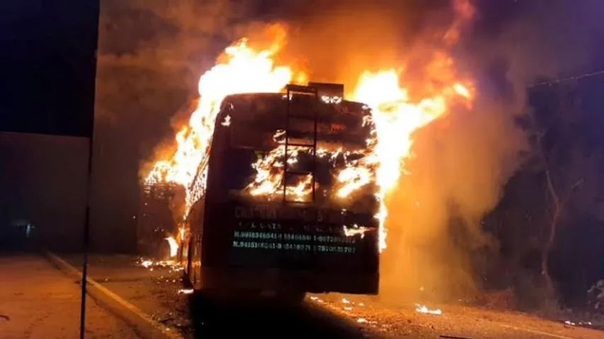 UP: 20 feared dead as bus collides with truck, bursts into flames