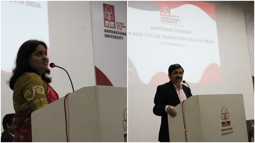 National Seminar on Law and Social Transformation at Navrachana University in Vadodara