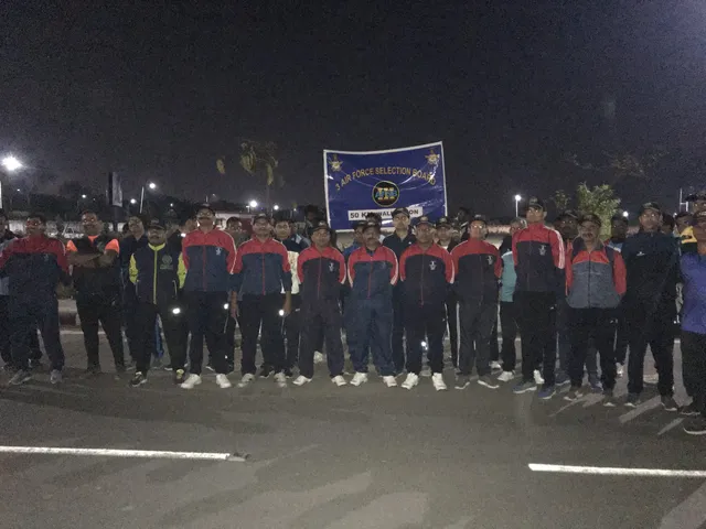 50 km walkathon for Gandhian ideals by Air Warriors