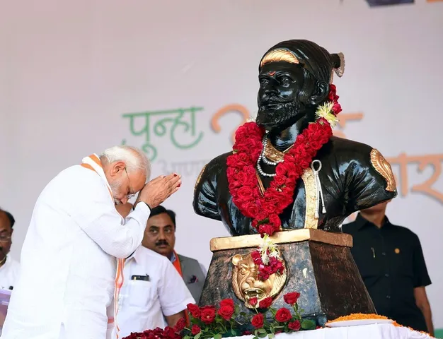 PM Modi pays tributes to Chhatrapati Shivaji Maharaj on his 390th birth anniversary