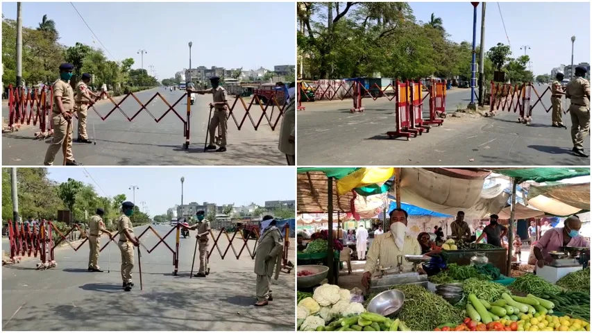 Vadodara police strictly implementing the lockdown order given by the government