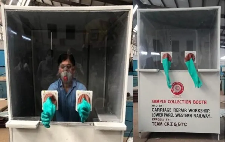 WR lower Parel workshop makes sample collection booth
