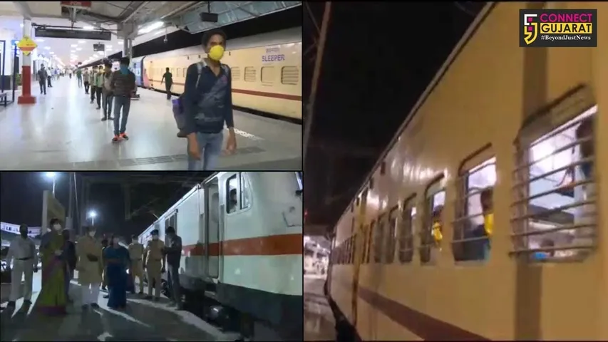 Special train left for Uttar Pradesh from Vadodara