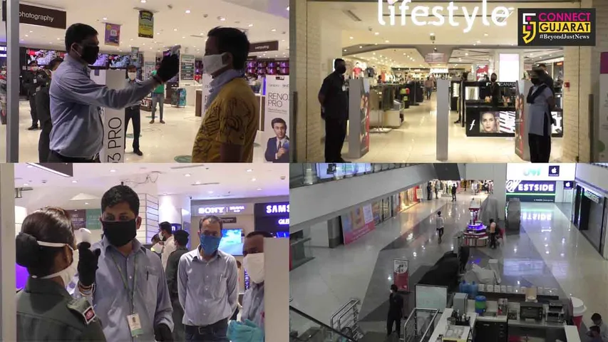 Malls in Vadodara starts operating with strict guidelines for the safety of people