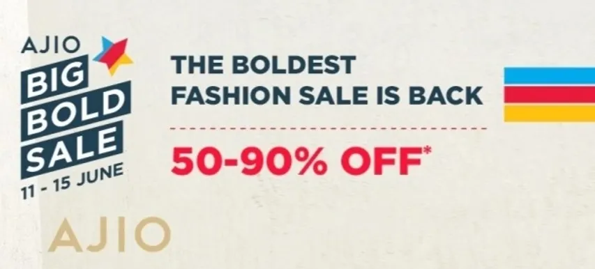 AJIO.com presents Big Bold Sale