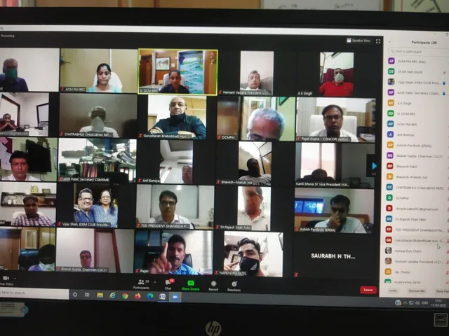 Vadodara Division conducted webinar with representatives of various industries