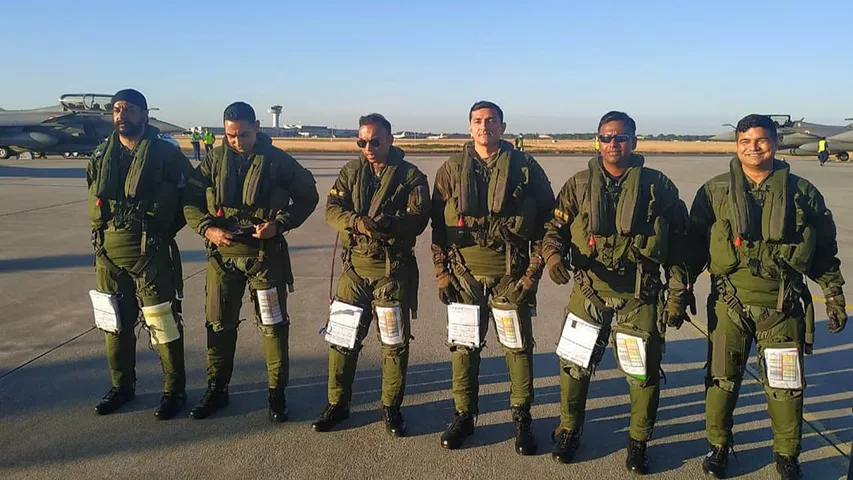 First batch of Rafale aircraft taken off from Dassault Aviation Facility, Merignac, France