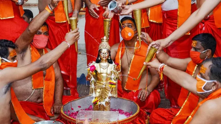 Bhoomi Pujan for construction of Ram Temple in Ayodhya at 12:30 PM today