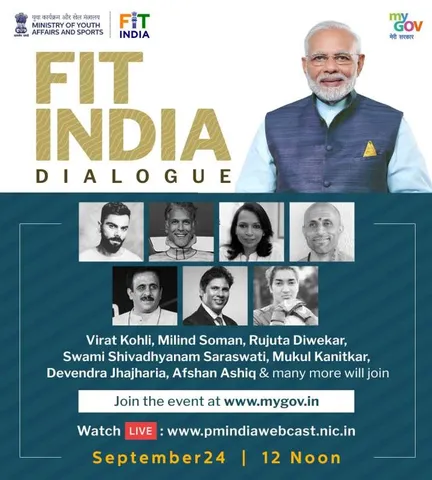 PM to interact online with fitness influencers & citizens at Fit India Dialogue today