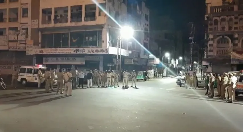 Locals went into arguments with police over action at Nyaymandir area in Vadodara