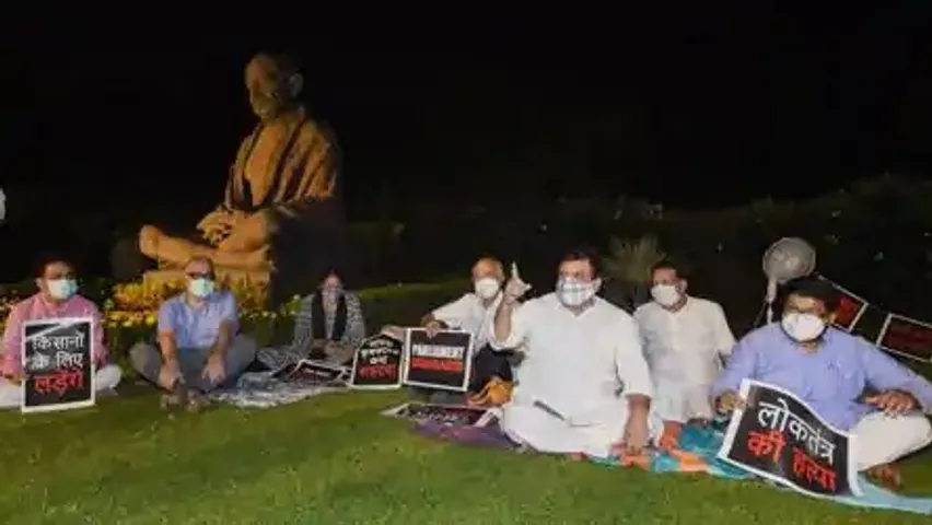 Unusual scenes in Parliament’s history: Overnight protests, work beyond midnight for two consecutive evenings