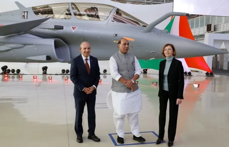 Rafale induction: Rajnath meets French defence minister