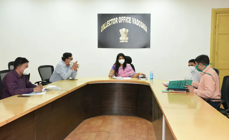 District Election Officer conduct meeting in view of 147 Karjan Assembly seat by polls