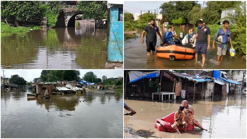 People moved to safer places after Vishwamitri level reached near danger mark