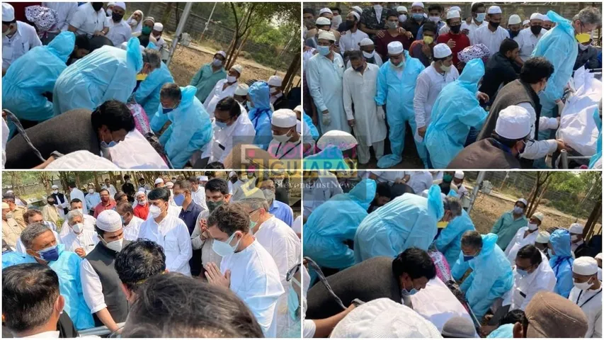 Ahmed Patel laid to rest in Bharuch; Rahul Gandhi attends funeral