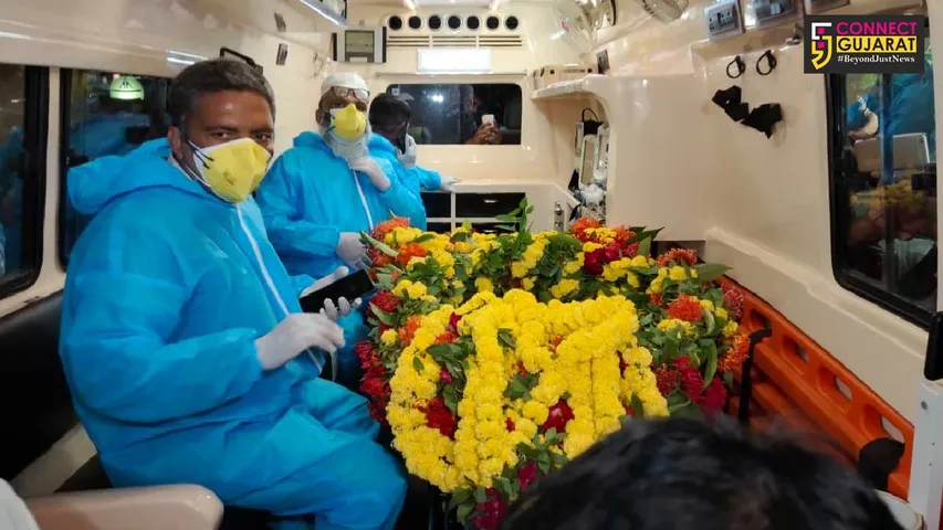 Ahmed Patel body arrived at Vadodara airport