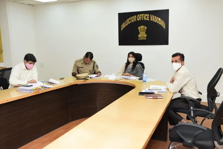 Following Covid 19 guidelines district election administration equipped to conduct Karjan assembly seat by election