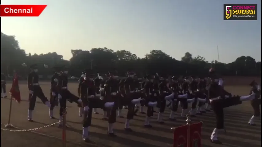 Passing out parade at Officers Training Academy Chennai