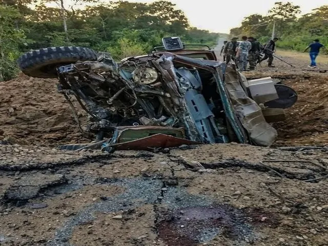 Chhattisgarh: Naxalites blow up civilian vehicle in Bijapur, 2 injured