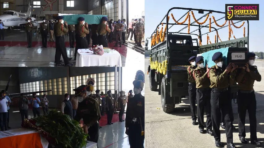 Homage paid to soldier at Ahmedabad airport