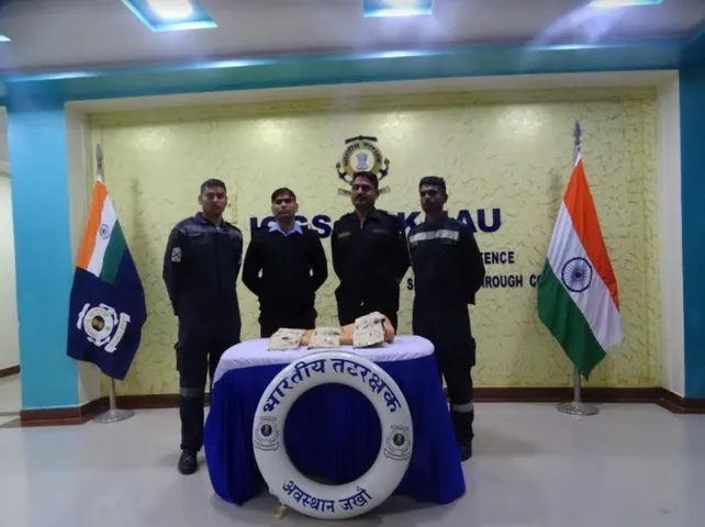 Indian Coast Guard recovers narcotics substance off Jakhau in Gujarat