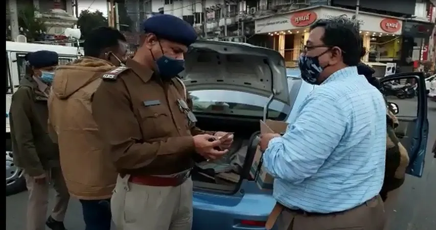 Intensive checking by Vadodara police on new year eve