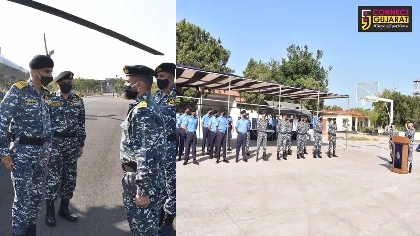 Navy chief visits Gujarat Daman and Diu Naval area