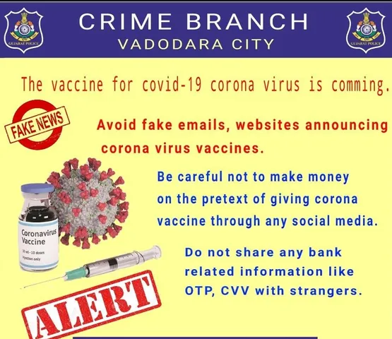 Vadodara police spread awareness regarding Coronavirus vaccine announcement