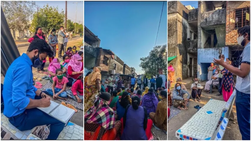 Chhatra Sansad held it’s first vote campaign meeting in Vadodara