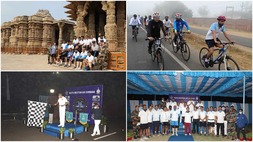 SWAC conducts cycle rally to commemorate Vijay Diwas