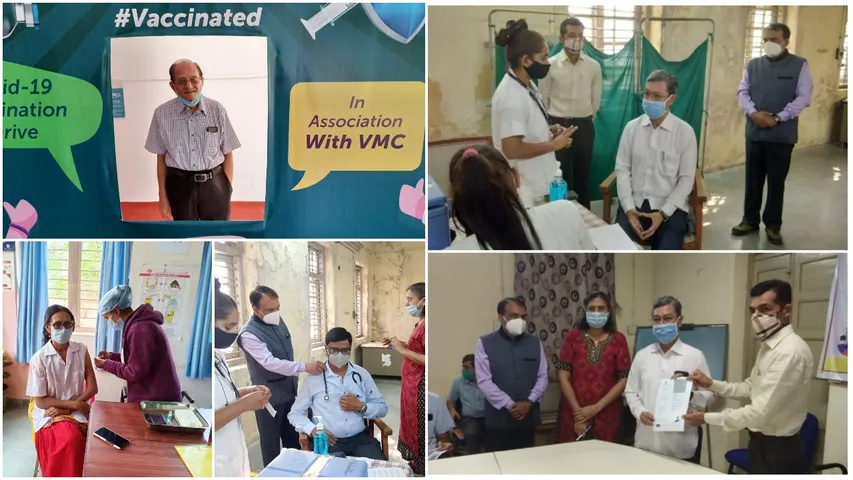 89 year old senior doctor Dr. Rohit Bhatt vaccinated in Vadodara