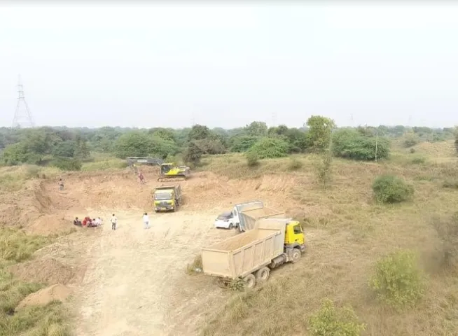Drone surveillance to prevent irregularities in soil mining and transportation in Vadodara taluka