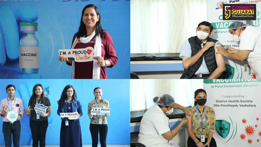 Vaccination drive at Parul Sevashram Hospital steers the path towards a Covid free nation