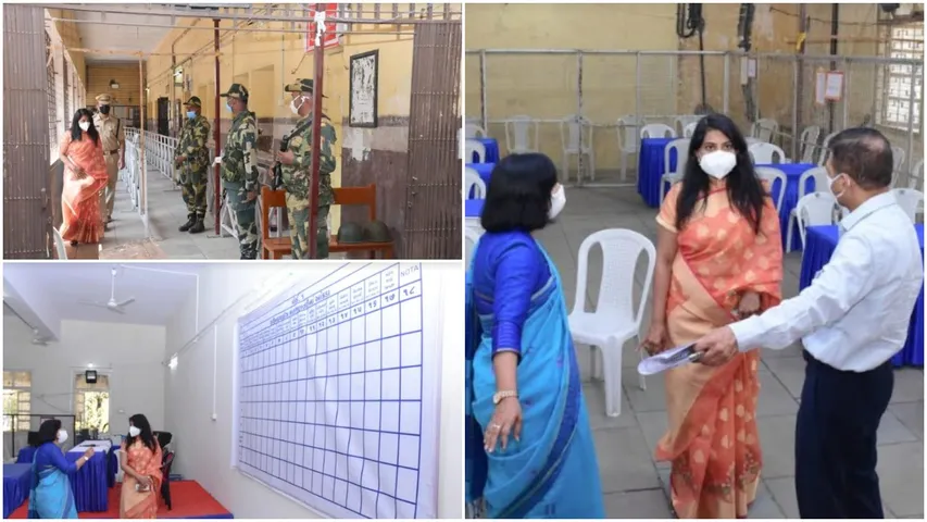 City election officer and collector Shalini Agarwal informed about the counting process on Tuesday