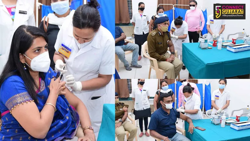 Top Vadodara officials take second dose of Corana vaccine