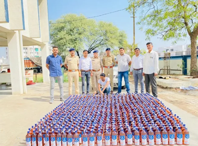 Vadodara Harni police caught one with liquor worth 1.98 lakhs