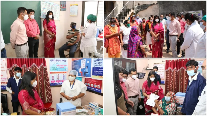Vadodara District Collector visits Samiyala and Bil Primary Health Centers in Vadodara and Mujpur in Padra Taluka