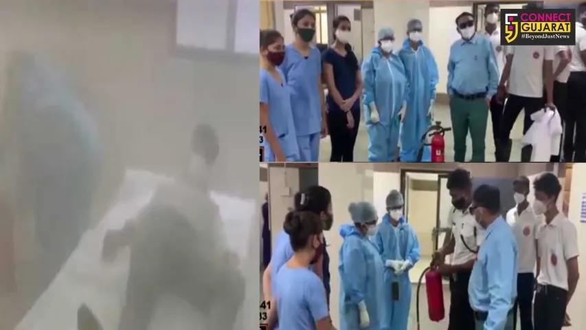 Fire and electrical safety audit along with mockdrill organised at the SSG hospital in Vadodara