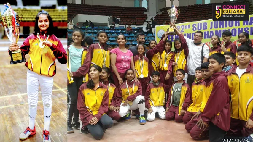 Daughter of Army Colonel won women Gold medal in 22nd Sub Junior National Fencing Championship