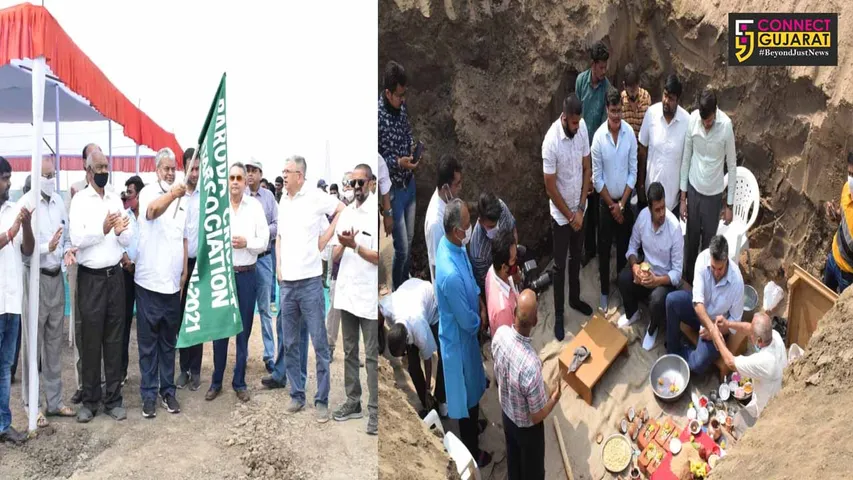 Boomi Poojan of Vadodara International Cricket Stadium at Kotambi on Mahashivratri
