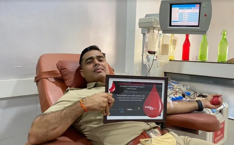 Vadodara police officer Arun Mishra realising motto of true service to people