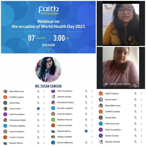 Webinar on World Health Day by Faith Foundation